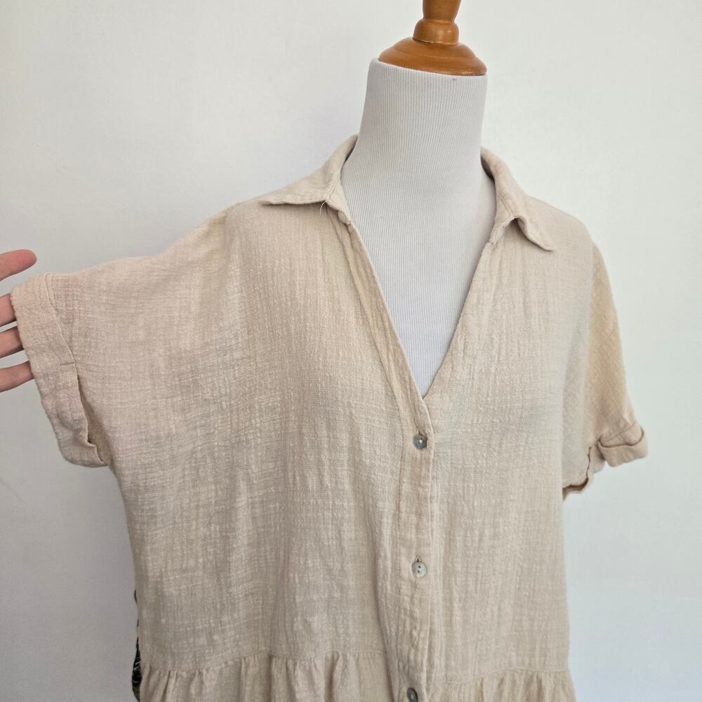 Umgee+ Women Lagenlook Cotton Tunic Coastal Lightweight Fruit Print Tropical XL - Picture 5 of 12